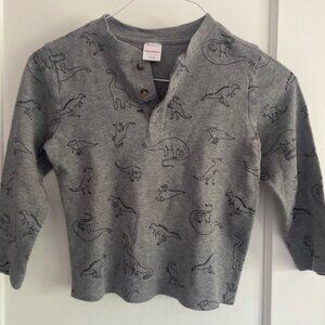 Hanna Andersson Dinosaur Waffle Henley